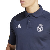 adidas Real Madrid Polo 2023-2024 Donkerblauw Goud