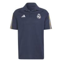 adidas Real Madrid Polo 2023-2024 Donkerblauw Goud