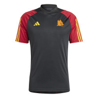 adidas AS Roma Trainingsshirt 2023-2024 Zwart Rood Geel