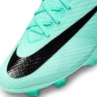 Nike Zoom Mercurial Vapor 15 Elite Gras Voetbalschoenen (FG) Turquoise Paars Zwart Wit