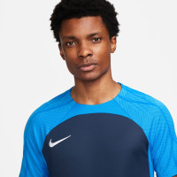 Nike Dri-FIT Strike III Voetbalshirt Donkerblauw Blauw Wit