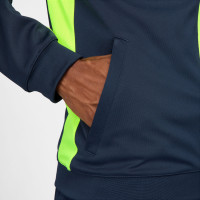 Nike Dri-FIT Academy 23 Trainingsjack Donkerblauw Geel Wit