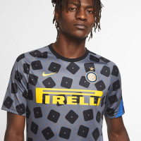 Nike Inter Milan Dry Trainingsshirt Pre Match 2020-2021 Donkergrijs