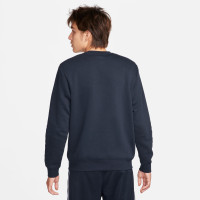Nike Sportswear Fleece Crew Sweater Donkerblauw