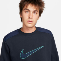 Nike Sportswear Fleece Trainingspak Crew Donkerblauw