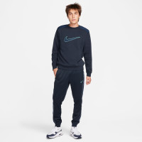 Nike Sportswear Fleece Crew Sweater Donkerblauw