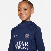 Nike Paris Saint Germain Hoodie Trainingspak 2023-2024 Kids Donkerblauw