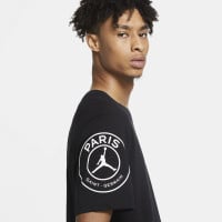 Nike Paris Saint Germain X Jordan Logo T-Shirt Zwart