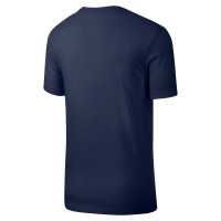 Nike Sportswear Club T-Shirt Donkerblauw Wit