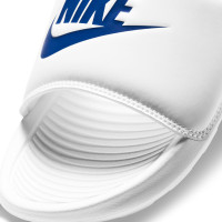 Nike Victori One White Blue Slippers