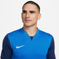 Nike Dri-Fit Trophy V Trainingsshirt Blauw Donkerblauw Wit