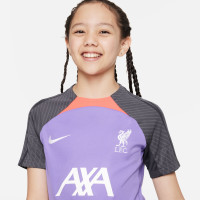 Nike Liverpool Strike Trainingsshirt 2023-2024 Kids Paars Wit