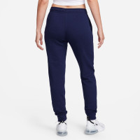 Nike Nederland Club Fleece Joggingbroek 2023-2025 Dames Donkerblauw Rood Wit