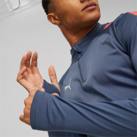 PUMA teamLIGA Trainingstrui 1/4-Zip Blauw Rood