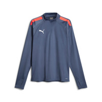 PUMA teamLIGA Trainingstrui 1/4-Zip Blauw Rood