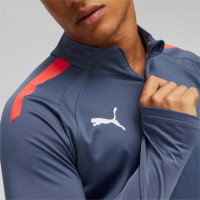 PUMA teamLIGA Trainingstrui 1/4-Zip Blauw Rood