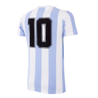 COPA Argentina 1982 V-Hals T-Shirt Blauw Wit