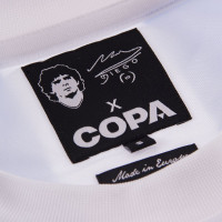 COPA Maradona X Argentina 1986 Retro Voetbalshirt Lichtblauw Wit