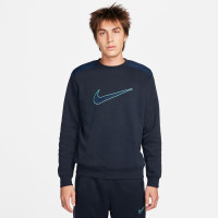 Nike Sportswear Fleece Trainingspak Crew Donkerblauw