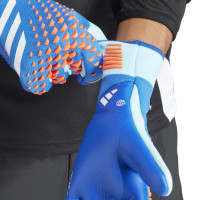 adidas Predator Pro Hybrid Keepershandschoenen Blauw Lichtblauw Rood