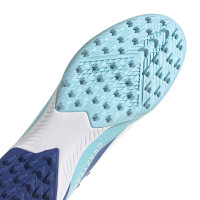 adidas X Crazyfast.3 Turf Voetbalschoenen (TF) Blauw Lichtblauw Wit