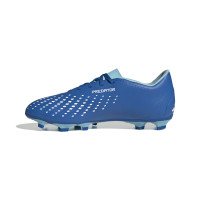 adidas Predator Accuracy.4 Gras / Kunstgras Voetbalschoenen (FxG) Blauw Lichtblauw Wit