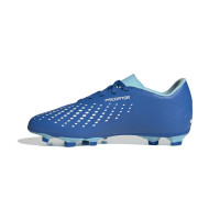 adidas Predator Accuracy.4 Gras / Kunstgras Voetbalschoenen (FxG) Kids Blauw Lichtblauw Wit