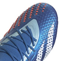 adidas Predator Accuracy.1 IJzeren-Nop Voetbalschoenen (SG) Blauw Lichtblauw Wit