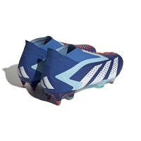 adidas Predator Accuracy+ Veterloze IJzeren-Nop Voetbalschoenen (SG) Blauw Lichtblauw Wit