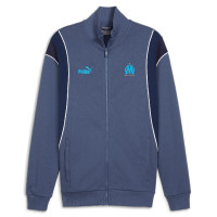 PUMA Olympique Marseille FtblArchive Trainingsjack 2023-2024 Donkerblauw