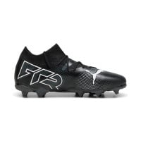 PUMA Future 7 Match Gras / Kunstgras Voetbalschoenen (MG) Kids Zwart Wit Donkergrijs