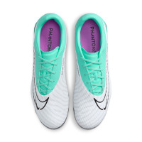 Nike Phantom GX Academy Gras / Kunstgras Voetbalschoenen (MG) Turquoise Zwart Wit Paars