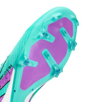 Nike Zoom Mercurial Vapor 15 Pro Gras Voetbalschoenen (FG) Turquoise Paars Zwart Wit