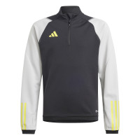 adidas Tiro 23 Competition Trainingstrui 1/4-Zip Kids Zwart Grijs Geel