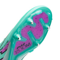 Nike Zoom Mercurial Vapor 15 Elite IJzeren-Nop Voetbalschoenen (SG) Anti-Clog Turquoise Paars