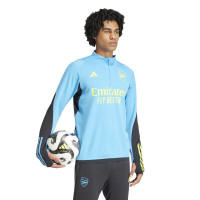 adidas Arsenal Trainingstrui 1/4-Zip 2023-2024 Blauw Zwart Geel