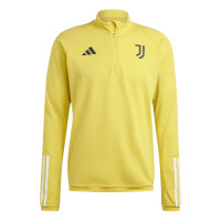 adidas Juventus Trainingstrui 1/4-Zip 2023-2024 Geel Zwart