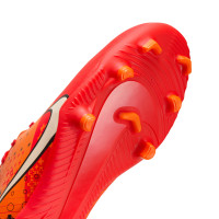Nike Mercurial Vapor 15 Club MDS Gras / Kunstgras Voetbalschoenen (MG) Kids Felrood Oranje Zwart Wit