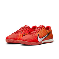 Nike Zoom Mercurial Vapor 15 Academy MDS Zaalvoetbalschoenen (IN) Felrood Oranje Zwart Wit