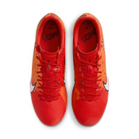 Nike Zoom Mercurial Vapor 15 Academy MDS Zaalvoetbalschoenen (IN) Felrood Oranje Zwart Wit