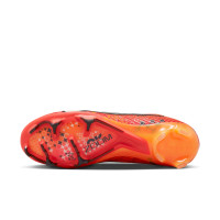 Nike Zoom Mercurial Vapor 15 Elite MDS Gras Voetbalschoenen (FG) Felrood Oranje Zwart Wit