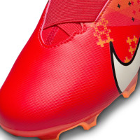 Nike Zoom Mercurial Superfly 9 Academy MDS Gras / Kunstgras Voetbalschoenen (MG) Kids Felrood Oranje Zwart Wit