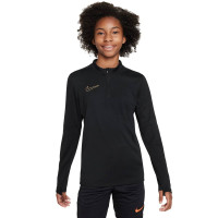 Nike Dri-FIT Academy 23 Trainingstrui 1/4-Zip Kids Zwart Goud