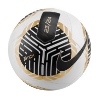 Nike Pitch Voetbal Maat 5 Wit Zwart Goud