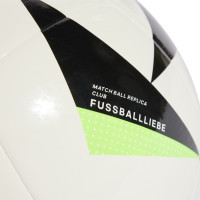 adidas EK 2024 Fussballliebe Club Voetbal Maat 5 Wit Zwart Neongeel