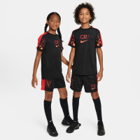 Nike CR7 Academy Trainingsbroekje Kids Zwart Felrood