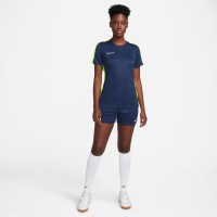 Nike Dri-FIT Academy 23 Trainingsshirt Dames Donkerblauw Geel Wit