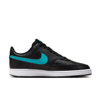 Nike Court Vision Low Sneakers Zwart Turquoise Wit