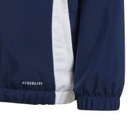 adidas Tiro 24 Windbreaker Kids Donkerblauw Wit
