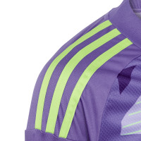 adidas Tiro 24 Competition Keepersshirt Lange Mouwen Kids Paars Lichtgroen